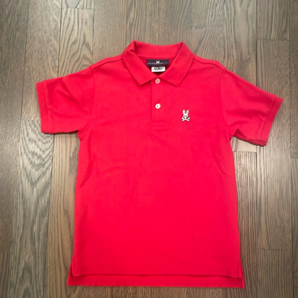 Psycho Bunny Boys' Classic Polo Shirt - Big Kid- Size Medium (10/12)